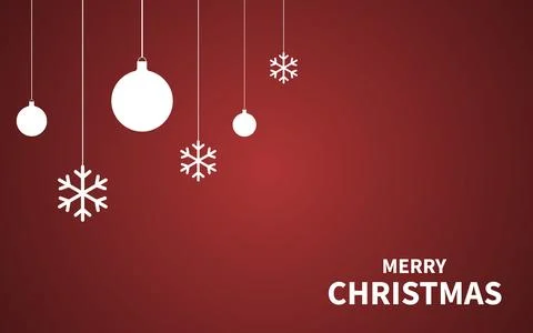 Flat Christmas background. Vector illustration. Stock Illustration