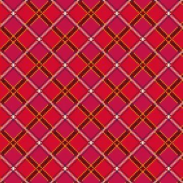 Flat christmas plaid pattern design Stock Illustration