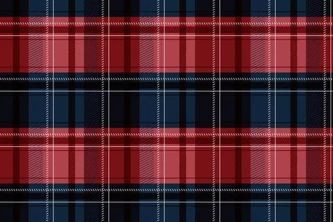 Flat christmas plaid pattern design Illustrazione stock