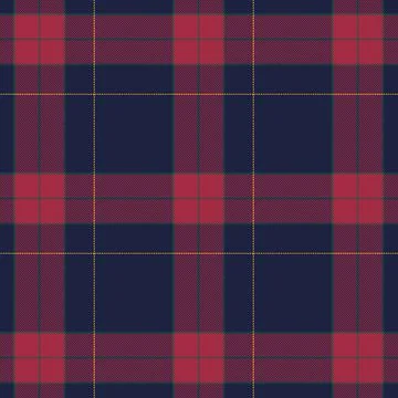 Flat christmas plaid pattern design Stock Illustration