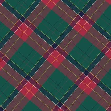 Flat christmas plaid pattern design Illustrazione stock