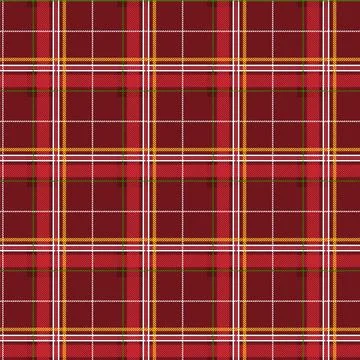 Flat christmas plaid pattern design 스톡 일러스트