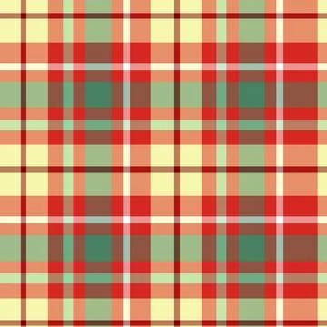 Flat christmas plaid pattern design Illustrazione stock