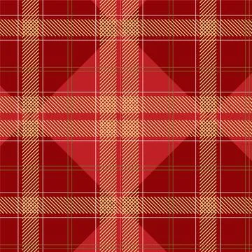 Flat christmas plaid pattern design Stockillustratie