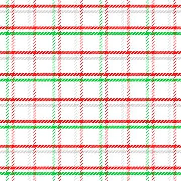 Flat christmas plaid pattern design Stock Illustration