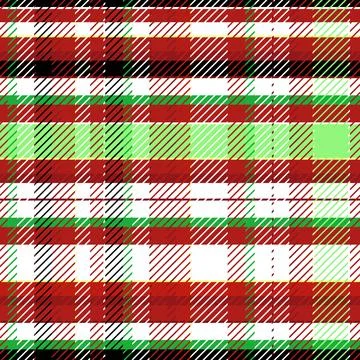 Flat christmas plaid pattern design Stock Illustration