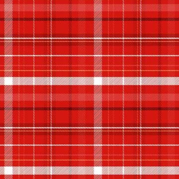 Flat christmas plaid pattern design Stock Illustration