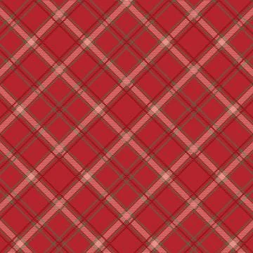 Flat christmas plaid pattern design Illustrazione stock