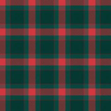 Flat christmas plaid pattern design Stock Illustration