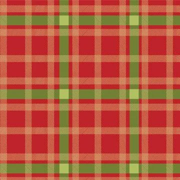 Flat christmas plaid pattern design Stock Illustration