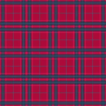 Flat christmas plaid pattern design Stock Illustration