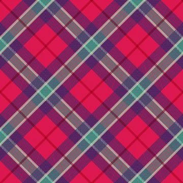 Flat christmas plaid pattern design Stock Illustration