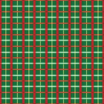 Flat christmas plaid pattern design Stock Illustration
