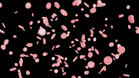 Flat Circle Candy 3D Stock Footage 324894856