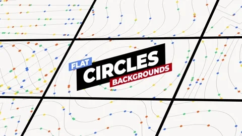 Flat Circles Backgrounds After Effects素材