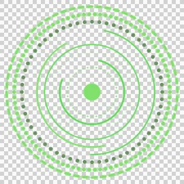 Flat circular data rings infographic isolated on transparent background Stock Illustration