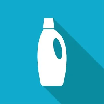 Flat cleaner bottle Stock Illustration