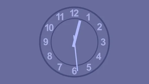 Flat Clock. Video stock 91025909