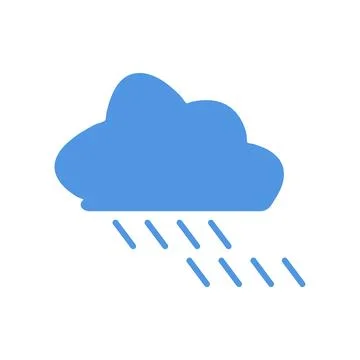 Flat Cloud Icon Symbol Vector Illustration 스톡 일러스트