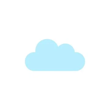 Flat cloud icon symbol vector Illustration Stock Illustration
