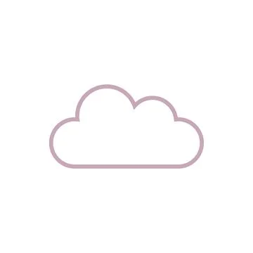 Flat cloud icon symbol vector Illustration イラスト素材