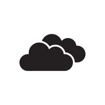 Flat cloud icon symbol vector Illustration 스톡 일러스트