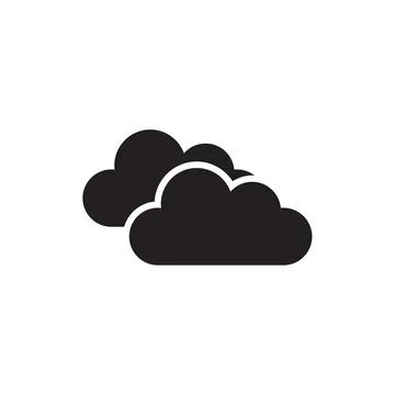 Flat cloud icon symbol vector Illustration イラスト素材