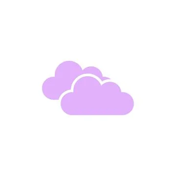 Flat cloud icon symbol vector Illustration イラスト素材