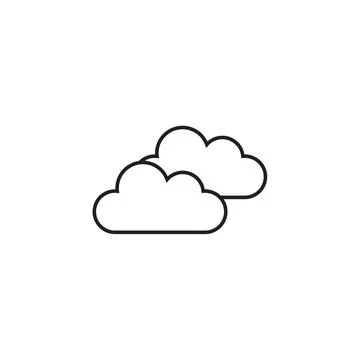 Flat cloud icon symbol vector Illustration イラスト素材