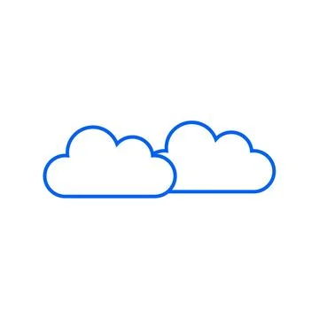 Flat cloud icon symbol vector Illustration イラスト素材