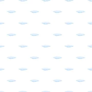 Flat cloud pattern creating simple sky background Stock Illustration