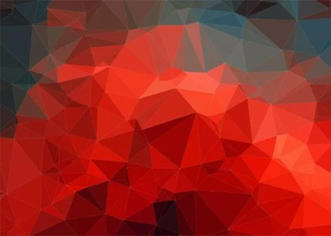Flat color abstract triangle background Stock Illustration