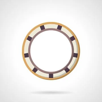 Flat color bearing vector icon 库存插图