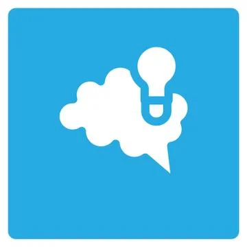 Flat color brain icon Stock-Illustration