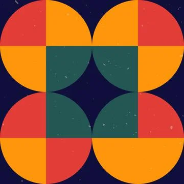 Flat color elements. イラスト素材