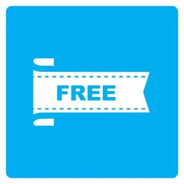 Flat color free icon Illustrazione stock