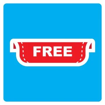 Flat color free icon 스톡 일러스트