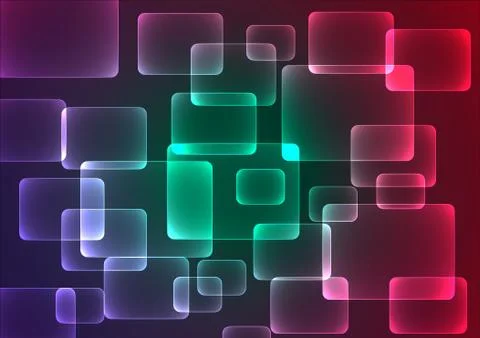 Flat color geometric rectangle background Stock Illustration