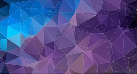 Flat color geometric triangle background Stock Illustration