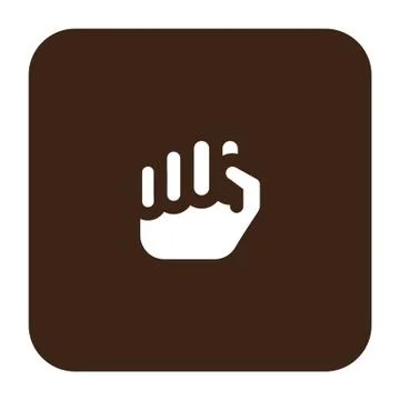 Flat color hand icon 스톡 일러스트