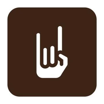 Flat color hand icon Stock-Illustration