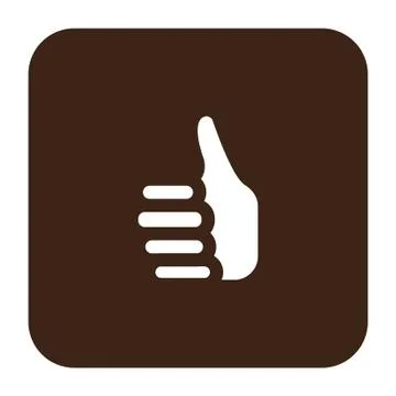 Flat color hand icon Stock Illustration