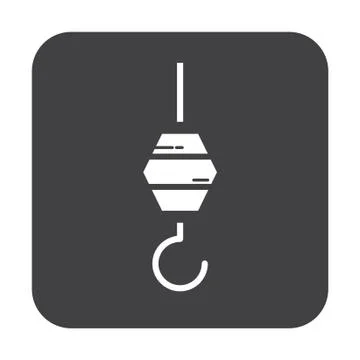 Flat color hook icon 스톡 일러스트