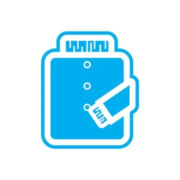 Flat color jacket icon Stock Illustration