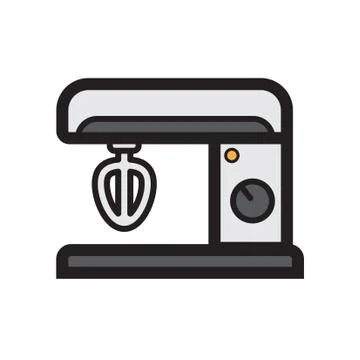 Flat color mixer icon Stock Illustration