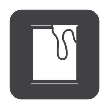 Flat color paint icon Stock Illustration