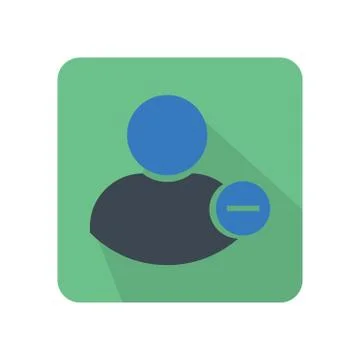 Flat color people icon vector illustration on white background Stock Illustration