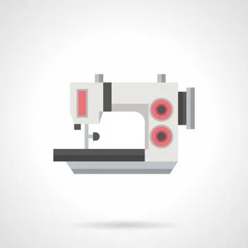 Flat color sewing machine vector icon イラスト素材
