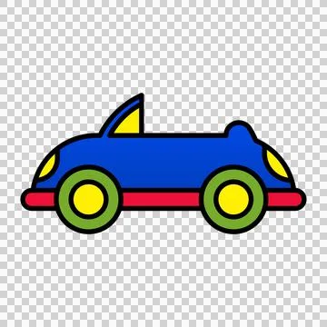 Flat colorful car icon element asset design Stock Illustration