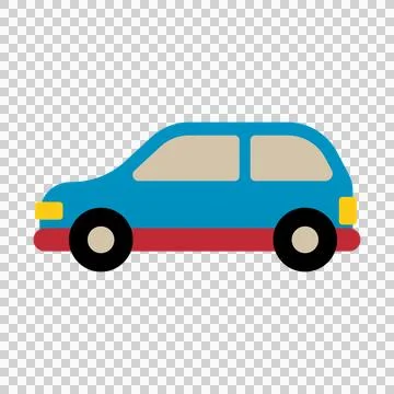 Flat colorful car icon element asset design Stock Illustration